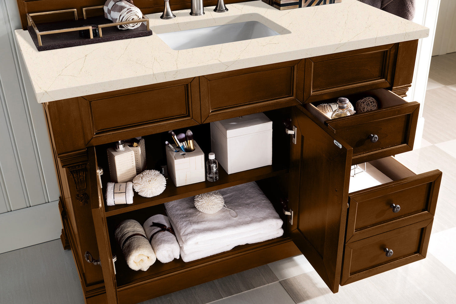 48" Brookfield Single Bathroom Vanity, Country Oak