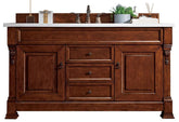 60" Brookfield Warm Cherry Single Bathroom Vanity, James Martin Vanities - vanitiesdepot.com