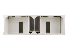 72" Brookfield Double Bathroom Vanity, Bright White