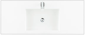 48" Columbia Single Sink Bathroom Vanity, Ash Gray w/ Brushed Nickel