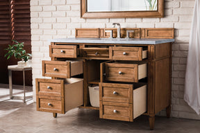 48" Brittany Single Bathroom Vanity, Saddle Brown