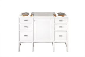 48" Addison Single Sink Bathroom Vanity, Glossy White