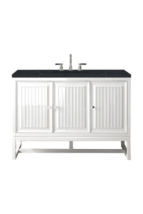 48" Athens Single Sink Bathroom Vanity, Glossy White